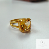 Natural Citrine Ring, 925 Sterling Silver Ring, Gemstone Ring, Band Ring, Handmade Ring, Boho Ring, Love Ring, Meditation Ring, Gift For Her
